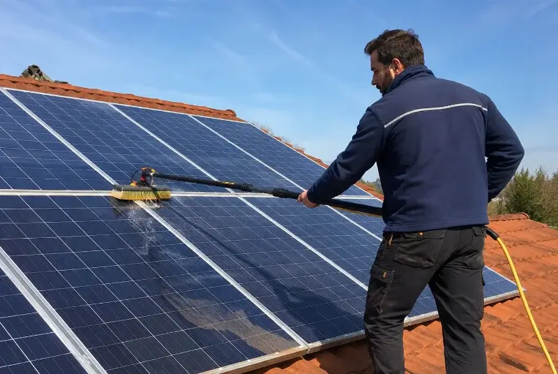 Nettoyage et entretien de panneaux solaires à Saint-Paul-en-Forêt